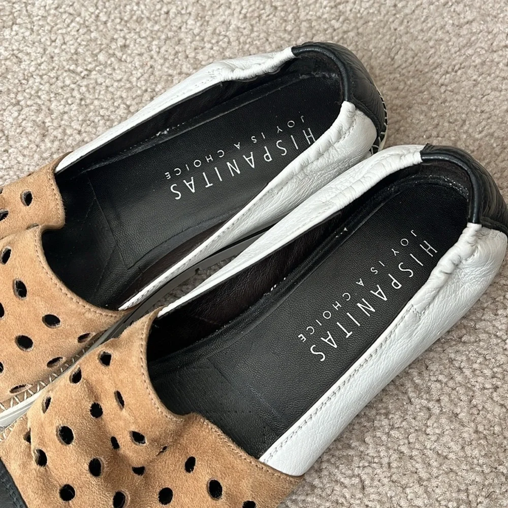 Hispanitas- Joy is a Choice-Women's Tan and Black Slip-On Shoes size 41
